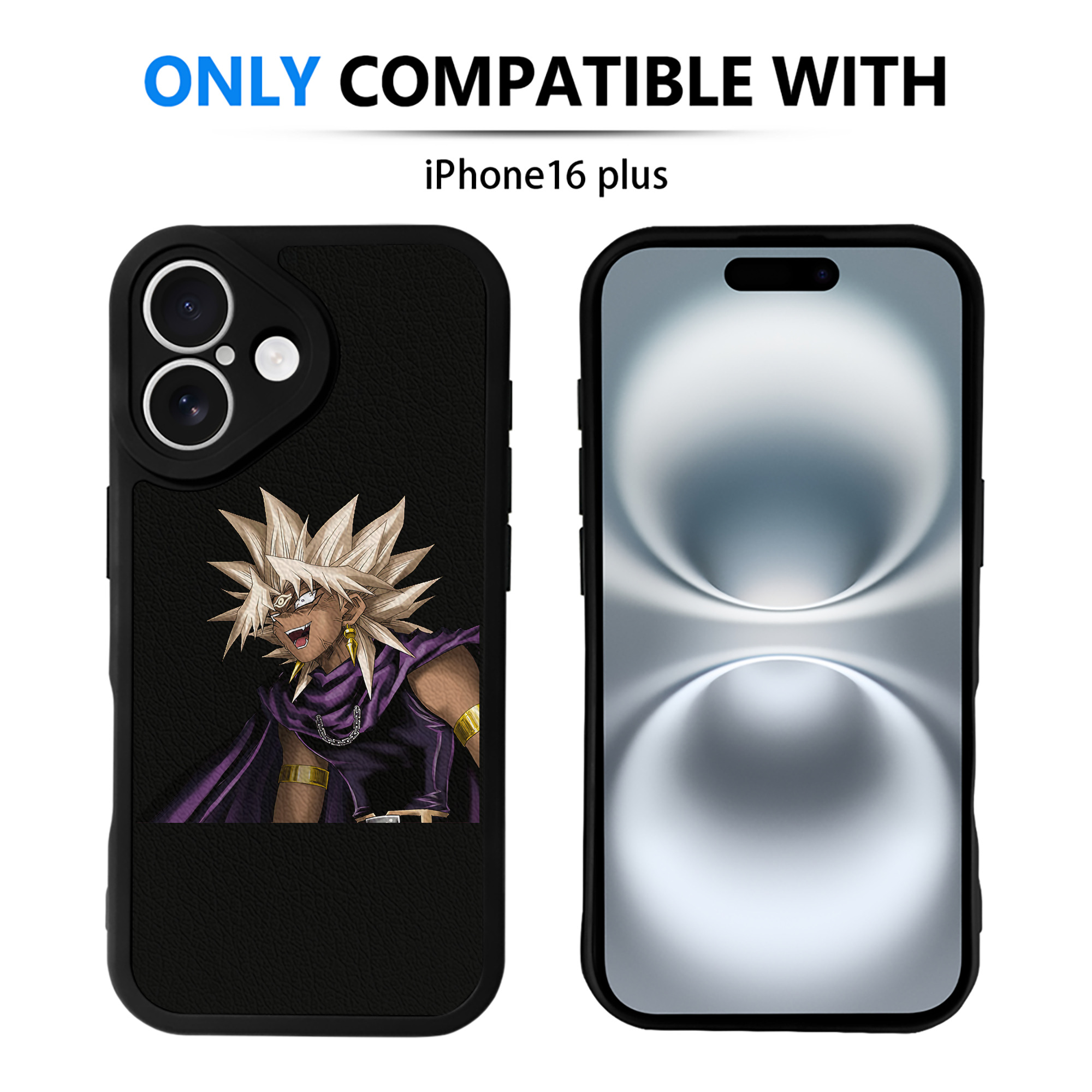遊☆戯☆王 Yu-Gi-Oh! 【iPhone 16シリーズ対応】シリコンスマホケース（レザー調） 材質：シリコン
